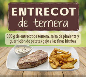 El Entrecot, uno de los nuevos platos de la carta de los Restaurantes Cambalache